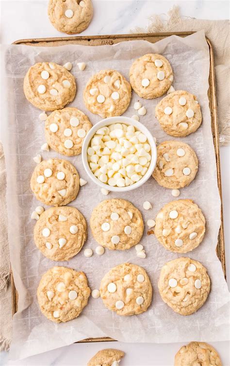 White Chocolate Chip Cookies - Pass the Dessert