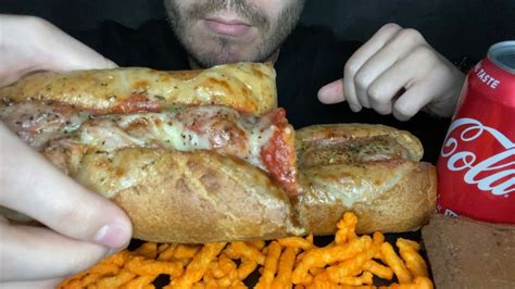 ASMR FIREHOUSE SUBS MEATBALL SANDWICH AND CHEETOS NO TALKING YouTube