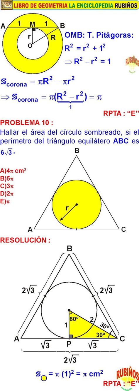 Reas De Regiones Circulares Ejercicios B Sicos Resueltos De Geometria