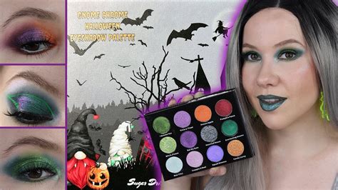 Sugar Drizzle Gnome Chrome Halloween Palette Swatches Comparisons