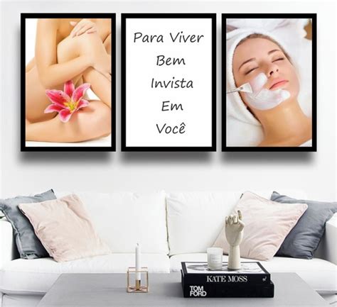 Kit 3 Quadros Decorativos Salão De Beleza Estética Frases Elo7