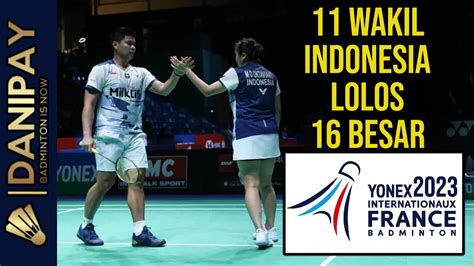 Hasil Lengkap Indonesia 32 Besar Badminton French Open 2023 YouTube