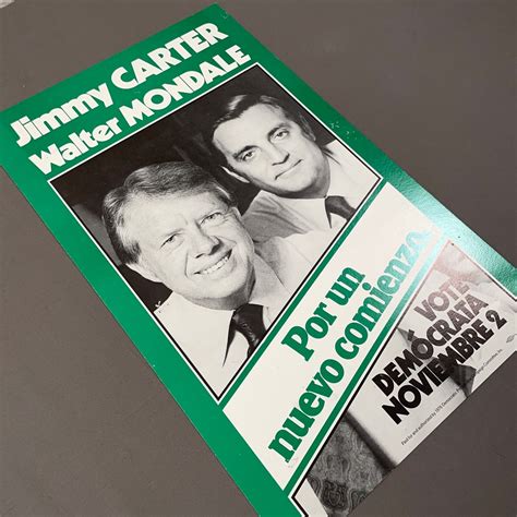 ORIGINAL CAMPAIGN POSTER Jimmy Carter and Walter Mondale - Etsy