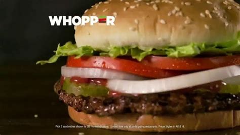 Burger King 2 For 6 Mix Or Match Tv Commercial Flame Grilled Whopper