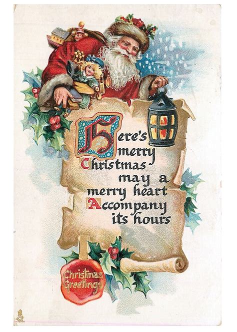 Vintage Santa Claus Postcard 1912 By Douglas E Welch Redbubble