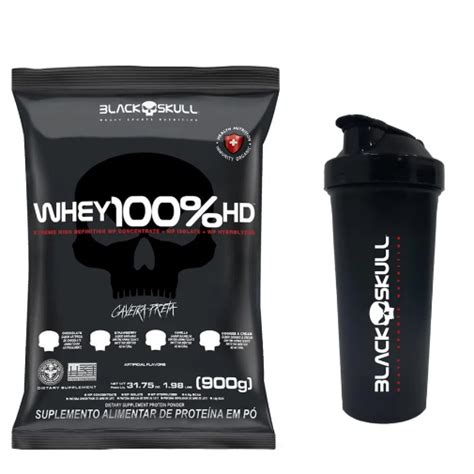 Kit 1 Whey 100 Hd Concentrado Refil 900g 1 Coqueteleira 600ml