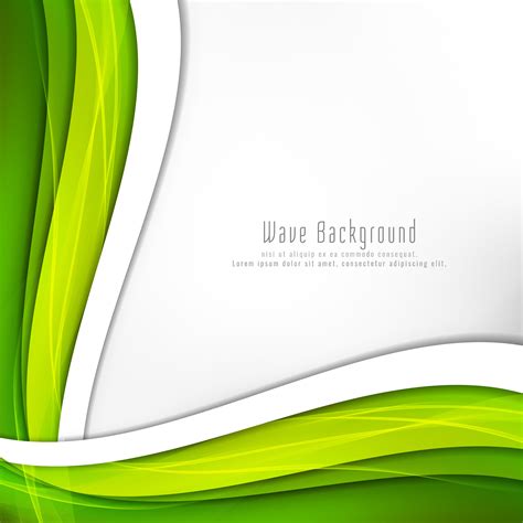 Abstract bright green wave background 254480 Vector Art at Vecteezy