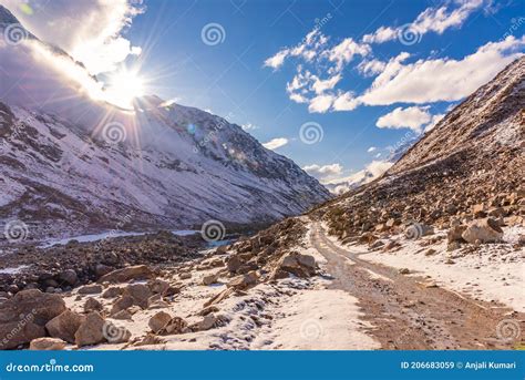 Chandra River Valley Spiti Stock Image Image Of Himachal Adventure