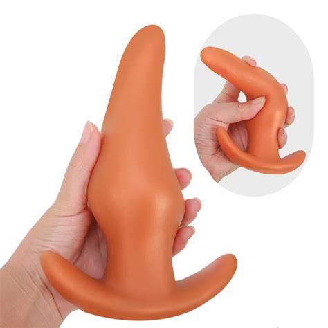 Plug Anal De Silicone L Quido Macio Buttplug Para Homens Gays Massagem