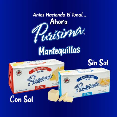 Purísima incorpora a su portafolio mantequilla con sal y sin sal El Tunal