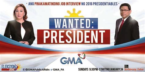 GMA’s 'Wanted: President' scrutinizes 2016 presidential aspirants | GMA ...