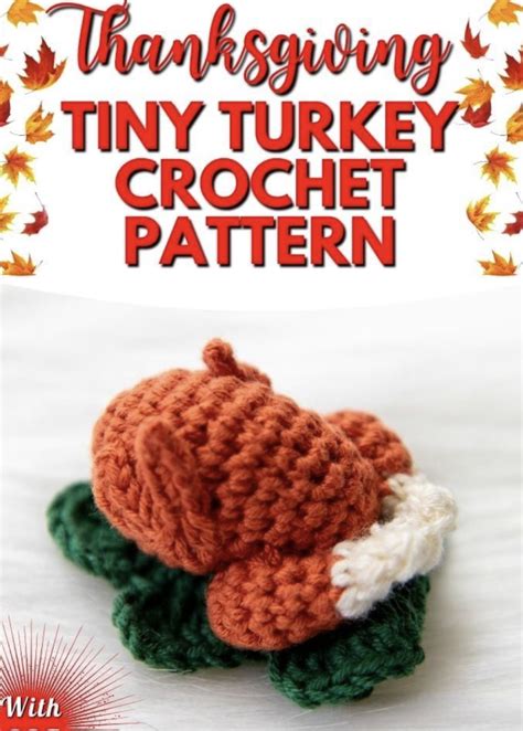 Crochet Tiny Roasted Turkey Amigurumi Free Pattern FREE CROCHET