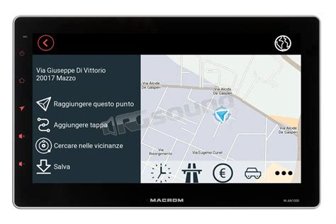 Macrom M AN1000DAB Grande Monitor 10 Con Sistema Operativo Android