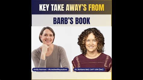 Highlights Key Take Aways From Barbs Book With Dr Barbara Bell