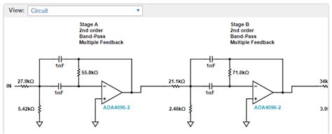 Band Pass Filter Circuit Diagram Using Op Amp