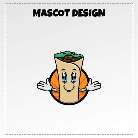 food logo kebab mascot illustration vector design 12697753 Vector Art at Vecteezy