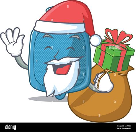Santa Hot Water Bag Cartoon Character Design Having Box Of Gift Stock Vector Image Art Alamy