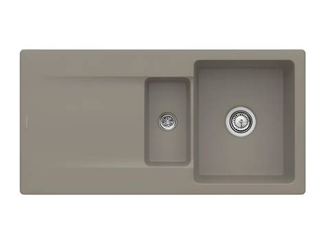 Evier 1 Bac 1 2 VILLEROY ET BOCH Siluet 60 R Timber CeramicPlus Avec