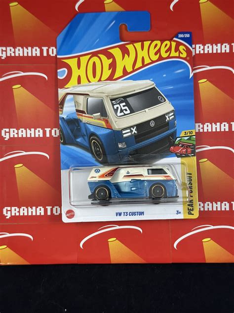 Vw T Custom Wh Blue Peak Pursuit Hot Wheels Case K Grana Toys