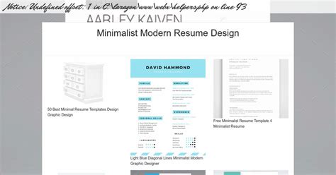 Minimalist Modern Resume Design