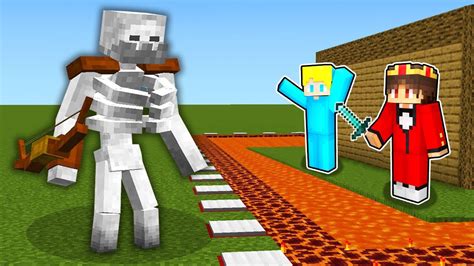 MUTANT SKELETT VS SICHERSTES HAUS Minecraft YouTube