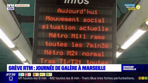 Grève RTM journée de galère à Marseille