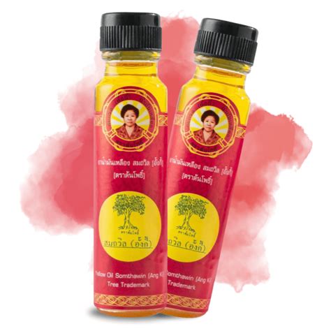 Angki Somthawin Hotel Spa Natural Thai Aroma Herb Yellow Oil 24cc Pack