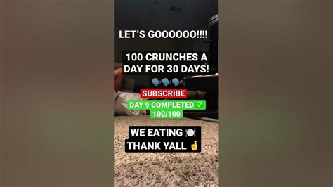 100 Crunches A Day For 30 Days Day 9 100 Youtube