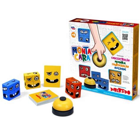 Jogo Monta Cara - Jogo Monta Cara Bloco Montar Expressões Pedagógico Inclusivo Brinquedo ...