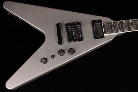 Gibson Dave Mustaine Flying V Exp Silver Metallic Sn