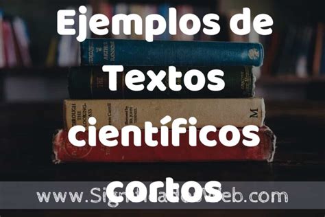 Ejemplos De Textos Cient Ficos Cortos Caracter Sticas Que Es