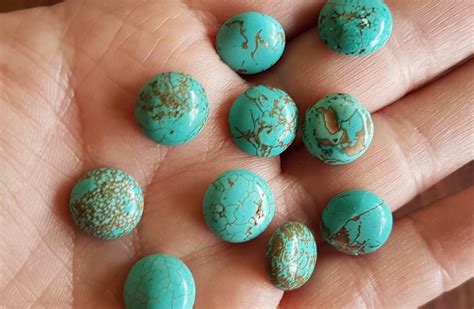 Sold Turquoise Cabochon Round Cm Energy In Balance