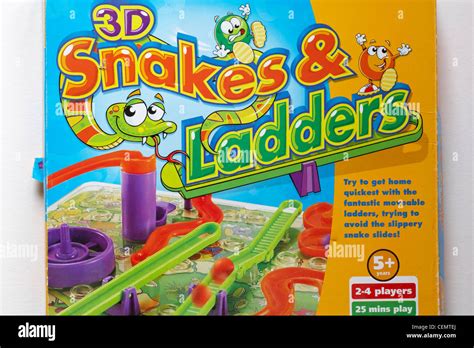 Box Of 3D Snakes Ladders Game On White Background Stock Photo Alamy