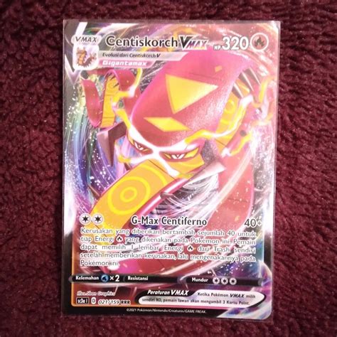 Jual Centiskorch Vmax V Max Rrr Pokemon Tcg Indonesia Foil Holo