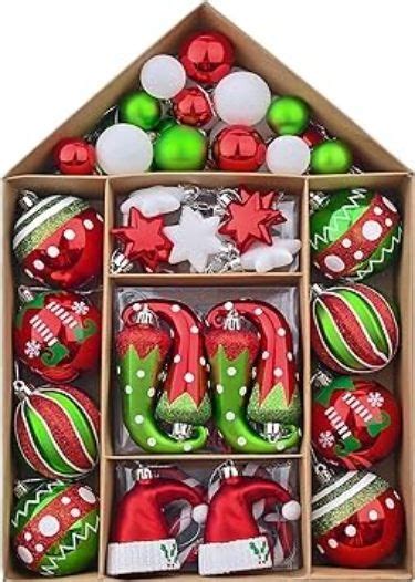 Valery Madelyn Christmas Ornaments Set Ct Elf Red Green White