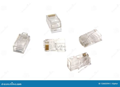 Utp connectors stock photo. Image of internet, device - 12665594