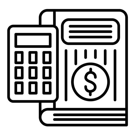 icono de línea de contabilidad financiera 14730885 Vector en Vecteezy