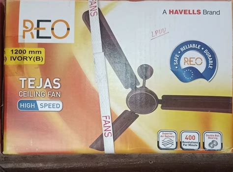 3 Blades 1200 Mm Havells Reo Tejas 400 RPM At Rs 1650 Piece In Khurai