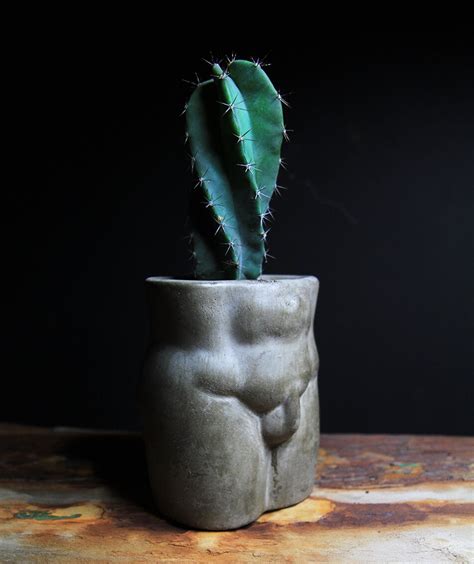 Concrete Male Body Planter Pot Naked Body Bud Vase Etsy Uk