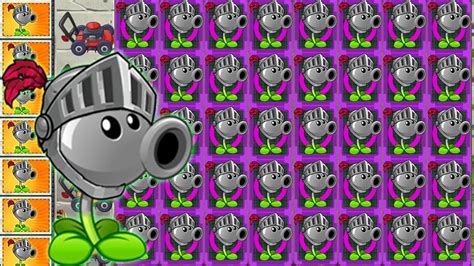 PvZ 2 Knight PEA Plant Max Level Vs All Final Boss PvZ 2 Mod Team