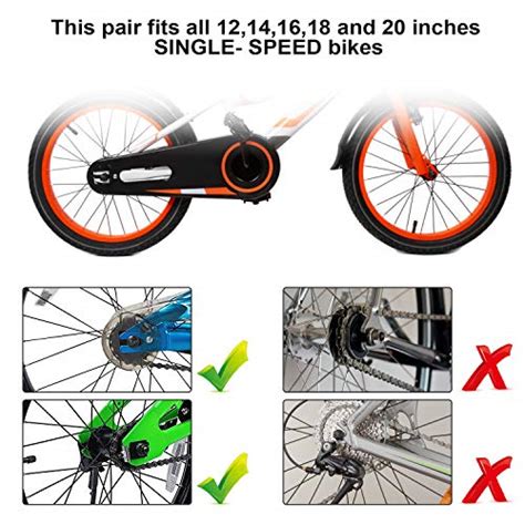 Geminiman Bicycle Training Wheels Stronger Version Design With