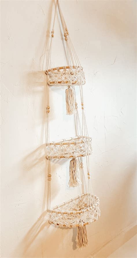 Macrame Hanging Wall Basket — Village Thrive