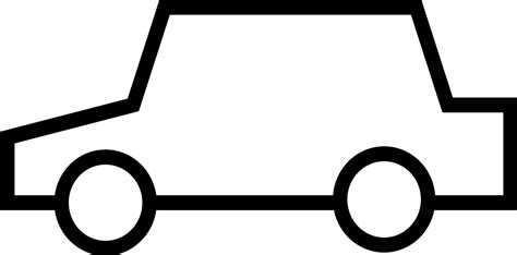 simple car clipart black and white - Clip Art Library