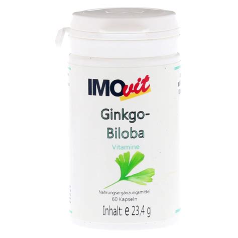 Imovit Ginkgo Biloba Kapseln 60 Stück Kaufen Medpex