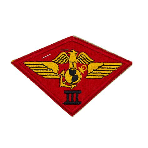 WWII U.S. Marine Corps 3rd Marine Aircraft Wing Shoulder Insignia Patch - Harry S. Wosk