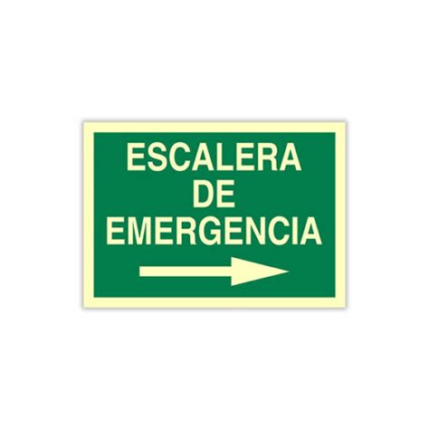 Señal Escalera de Emergencia Derecha Ebersign