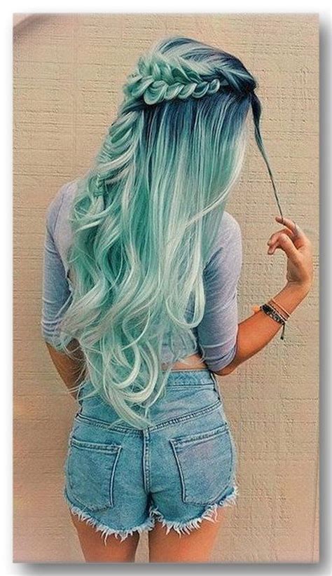 10 Cool Crazy Hair Color Ideas 1 Hair Styles Blue Ombre Hair Cute