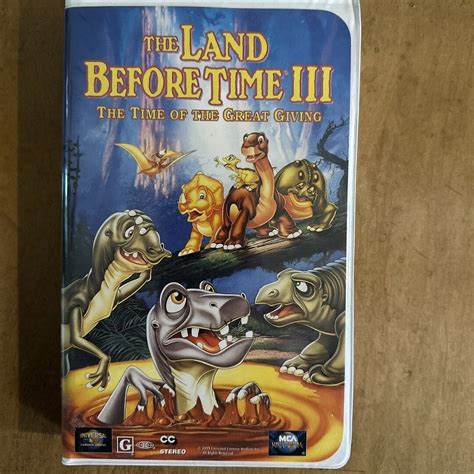 The Land Before Time III: the Time of Great Giving VHS, 1995, Clamshell ...