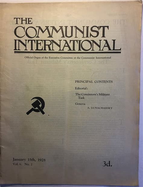 The Communist International: Official Organ of the Executive Committee ...