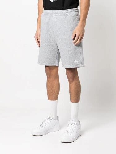 St Ssy Stock Logo Track Shorts Grey Glami Tr